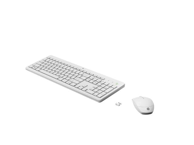 HP - 230 - keyboard and mouse set - UK - white Input Device