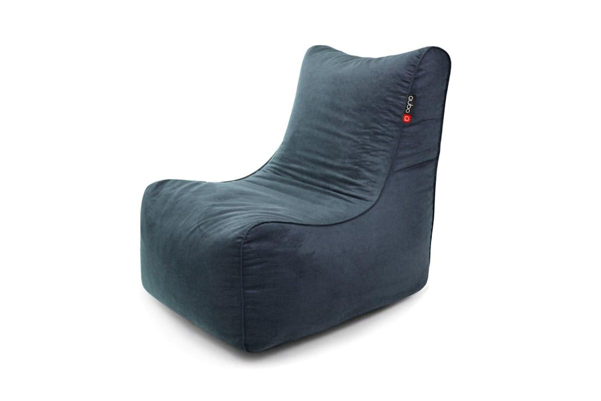 Qubo | Noa | Velvet Fit Bean Bag | Slate