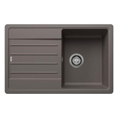 Blanco Legra 45 S Single Bowl Inset Silgranit Kitchen Sink - Volcano Grey