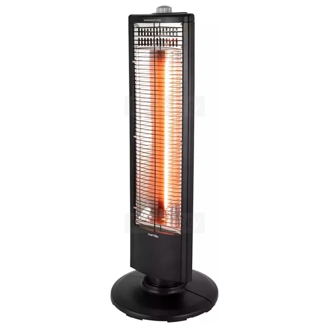 Warmlite 1000W Carbon Infrared Heater with Oscillation | Black