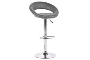 Plump Bar Stool | Swivel | Grey