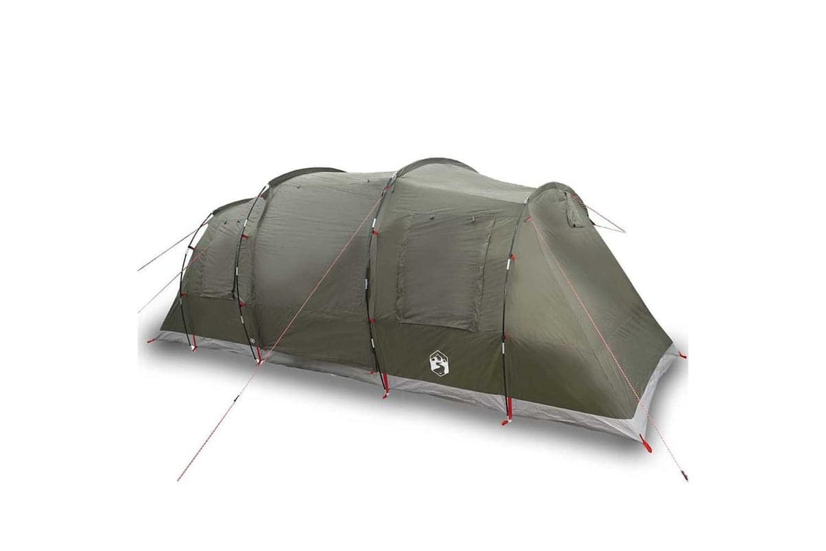 Vidaxl Family Tent Tunnel 6-person Olive Green Waterproof