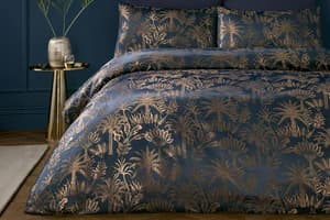Soiree | Jacquard Duvet Cover Set | Midnight Blue | King