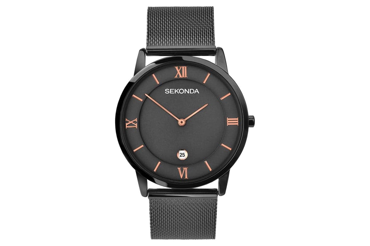 Sekonda Minimal Mens Bracelet Watch | Gun Metal