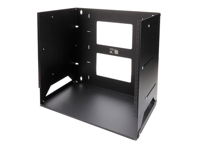 STARTECH.COM - Startech 8U Open Frame Wall Mount Network Rack w/ Built in Shelf - 2-Post Adjustable Depth (12" to 18") Equipment Rack - 75.2lbs (WALLSHELF8U) - rack (wall mount) - 8U