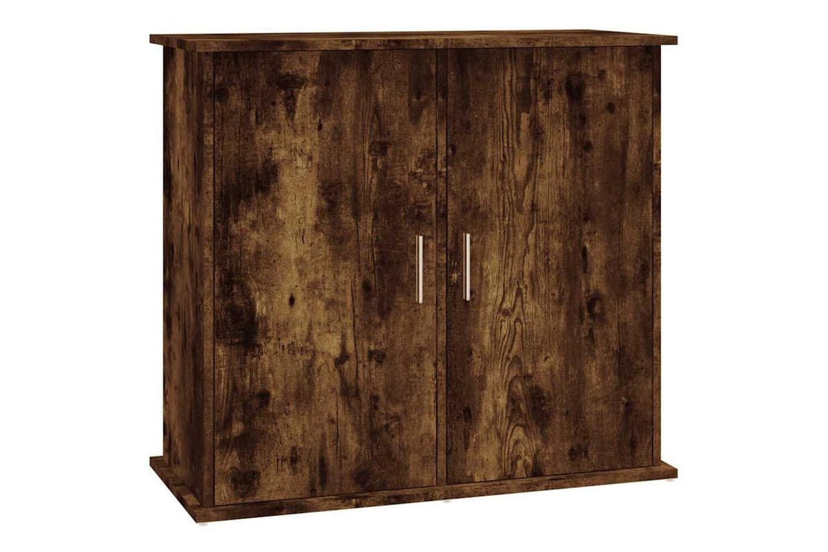 Vidaxl Aquarium Stand Smoked Oak 81x36x73 Cm Engineered Wood