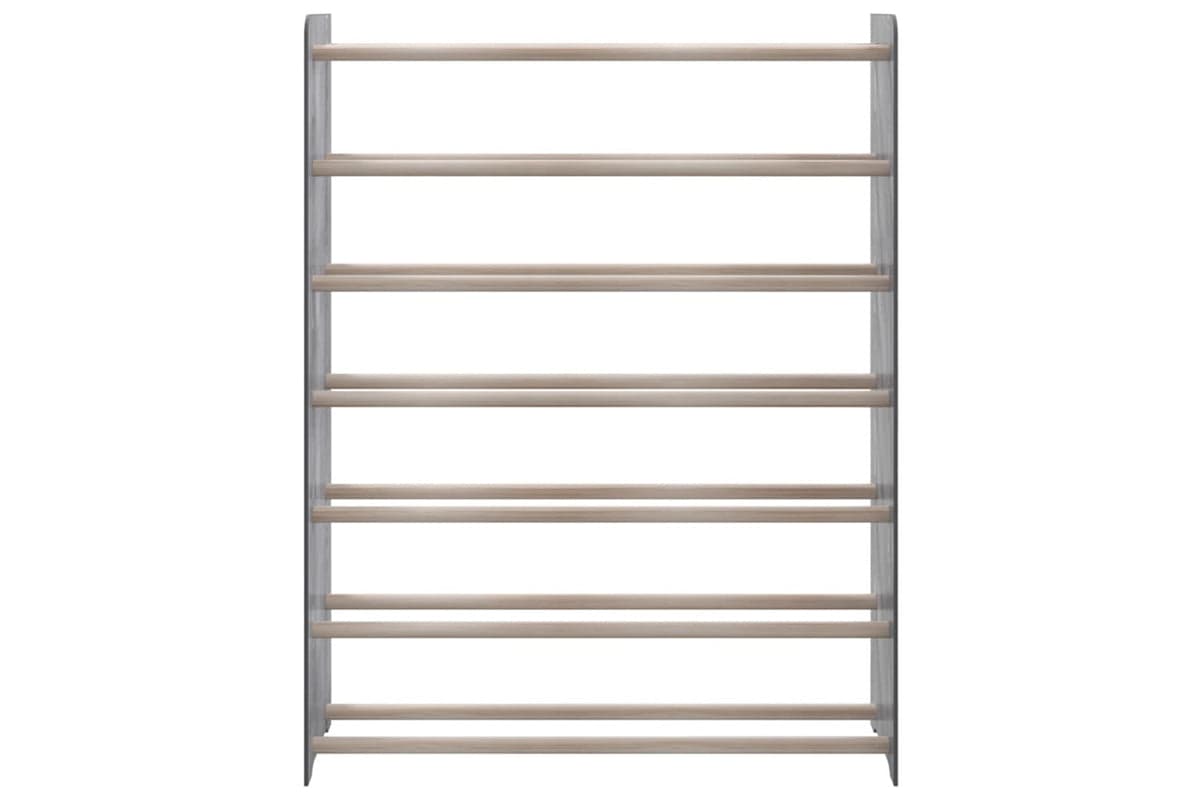 vidaXL 327356 Shoe Rack Grey 90x24x117cm Engineered Wood