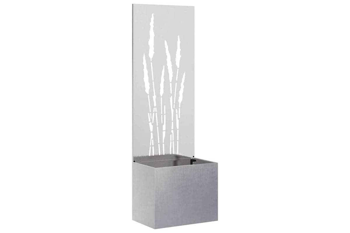 Garden Privacy Screen Sliver 50 X 140 Cm Stainless Steel