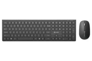 Alogic Echelon USB-C Rechargeable Wireless Mouse and Keyboard for Windows | Black