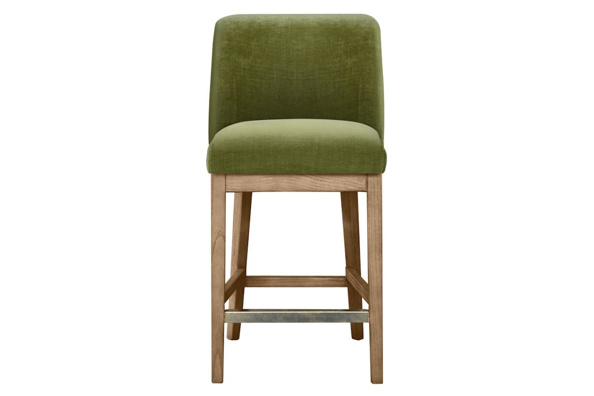 Walter Counter Stool | Fabric | Green