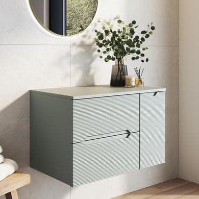 Melbourne Fluted Wall Hung Countertop Vanity Unit