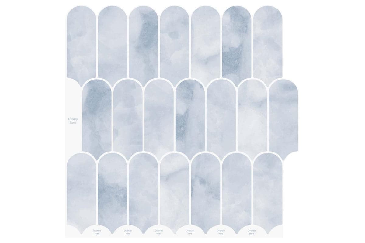 Vidaxl Feather Tile 10 Pcs Light Blue 30 X 30 Cm Polyurethane And Pet