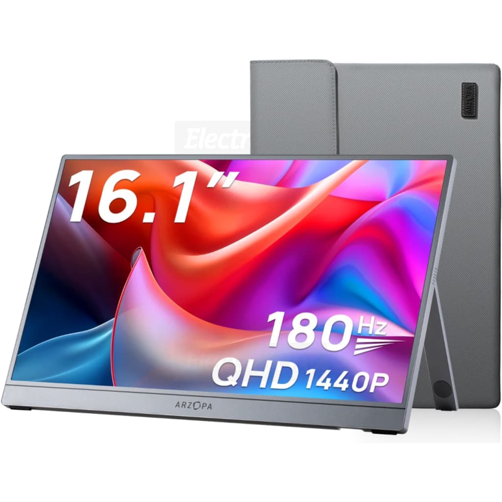 Arzopa Series Z 16.1 Inch QHD 180Hz Portable IPS Gaming Monitor | Grey