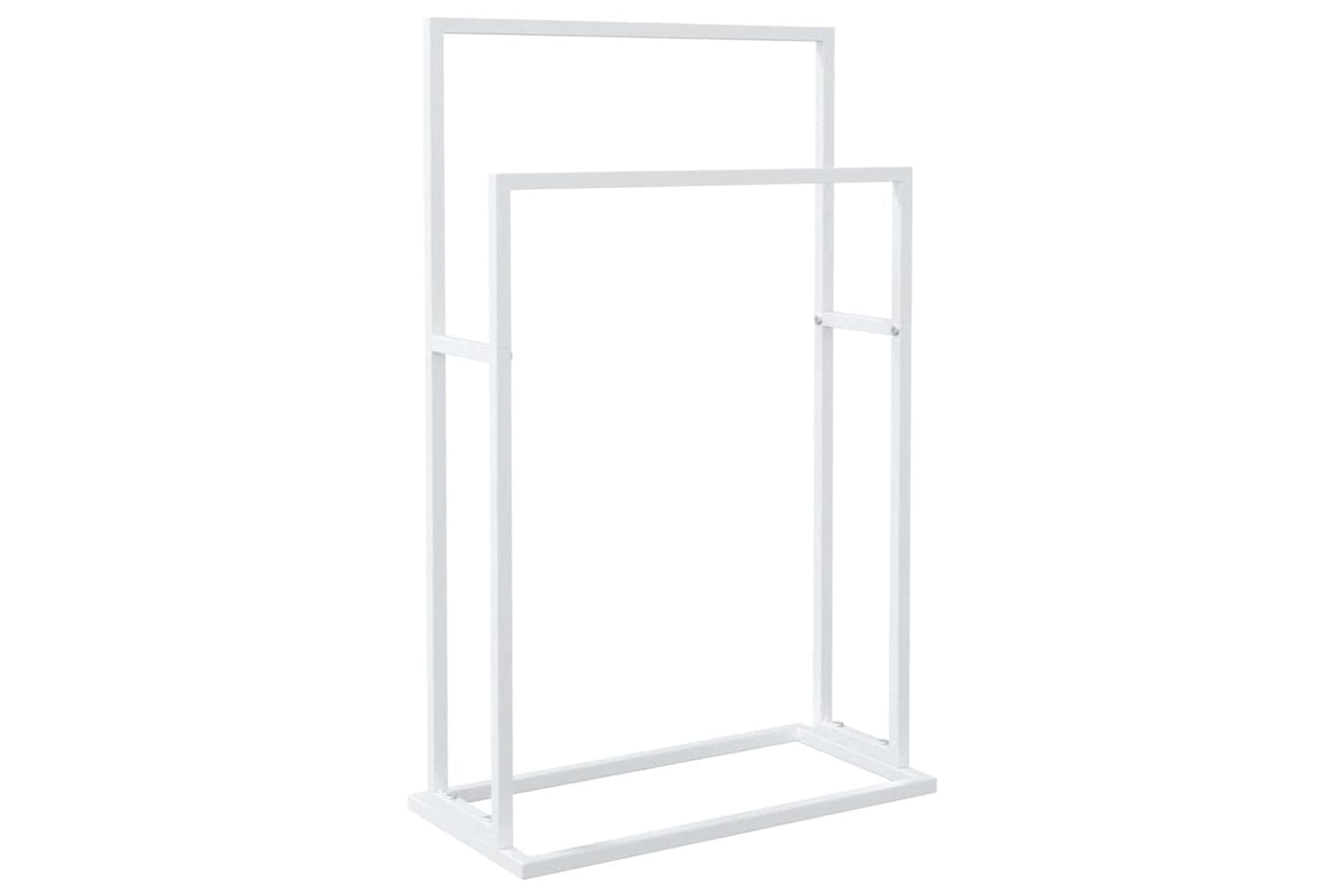 vidaXL 343088 Freestanding Towel Rack White 48x24x78.5cm Iron