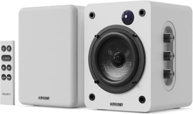 Majority D50X Bookshelf Bluetooth Speakers - Wireless Active Speakers Pair - White | 1000003125