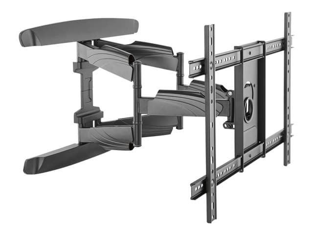 Startech TV Wall Mount supports up to 70 inch VESA Displays, Low Profile Full Motion Universal TV Flat Screen Wall Mount Heavy Duty Adjustable Tilt/Sw