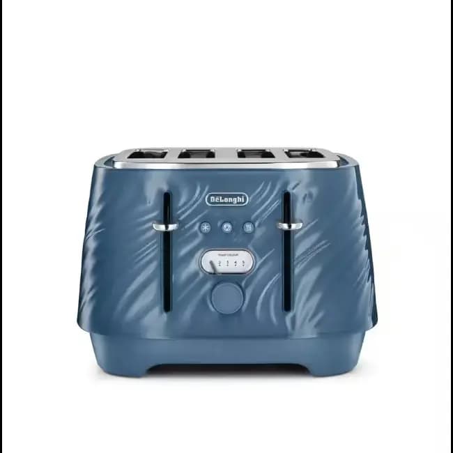 Delonghi Ballerina Seta 4 Slice Toaster | Silk Blue | CTDS4003.BL