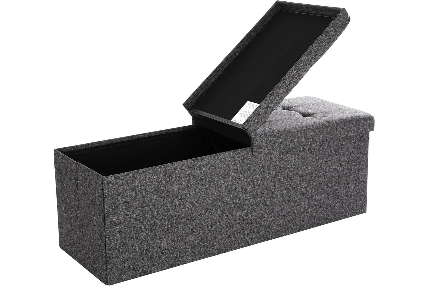 Songmics Folding Storage Ottoman Bench