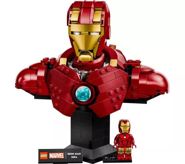 LEGO Marvel 76327 Iron Man MK4 Bust Set for Adults