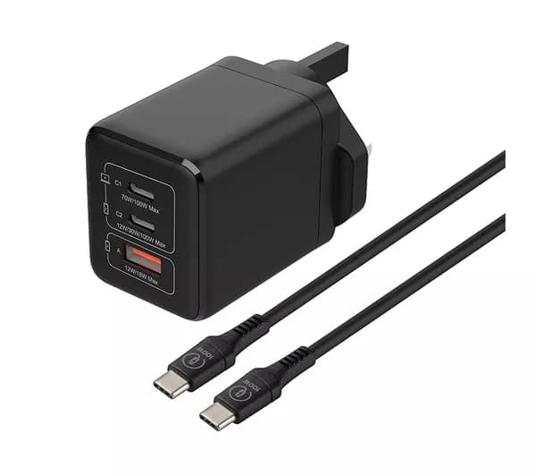 LOGIK L100GANC25C 100 W Universal USB GaN Charger - 1.8 m