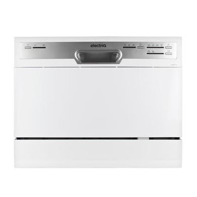 Refurbished electriQ EQDWTTW 6 Place Freestanding Compact Table Top Dishwasher White