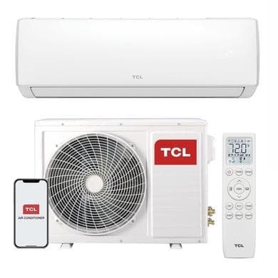 TCL 12000 BTU Smart A++ Wall Mounted Split Air Conditioner with Heat Pump and Full Installation Included