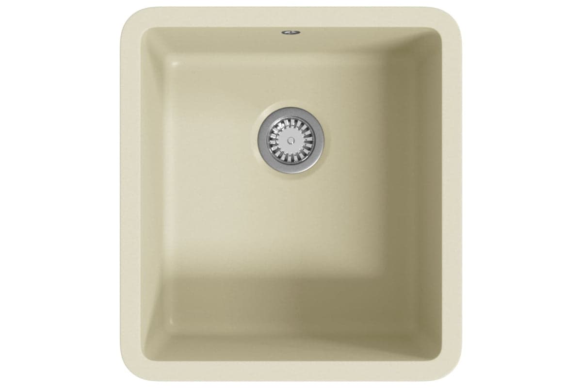 Vidaxl Granite Kitchen Sink Single Basin Beige