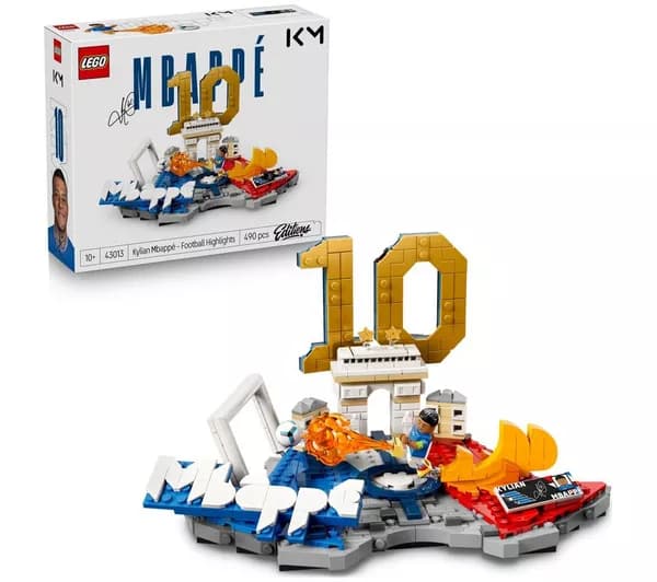 LEGO Editions 43013 Kylian Mbappé: Football Highlights Set