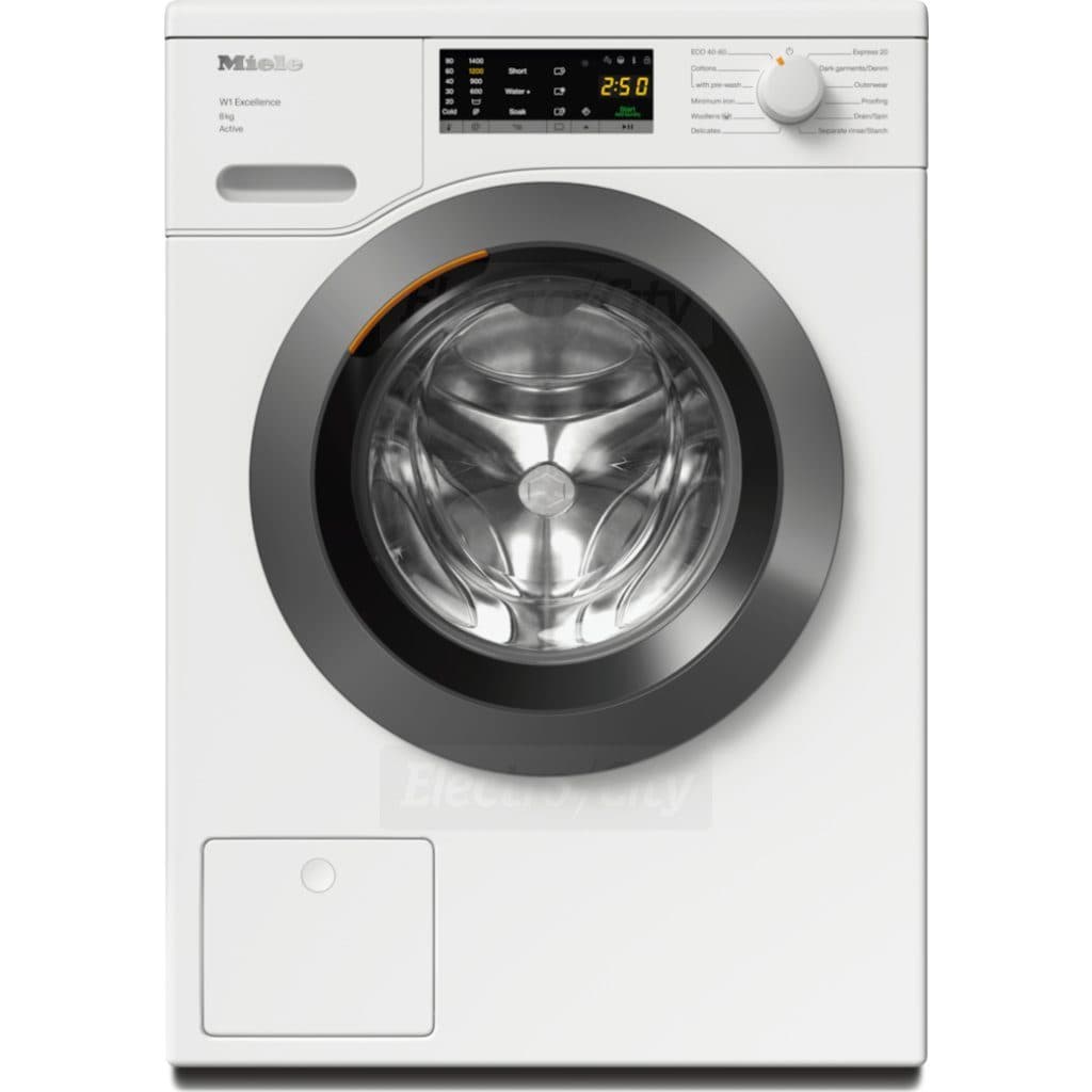 Miele W1 Freestanding 8kg 1400 Spin Washing Machine | Lotus White