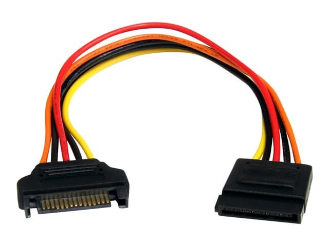 STARTECH.COM - StarTech 8in 15 pin SATA Power Extension Cable - 8 SATA power Extension Cable - 8 SATA power Extension cord - power extension cable - SATA power to SATA power - 20.3 cm