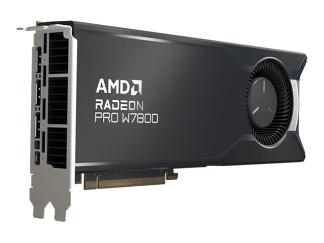 AMD - Radeon Pro W7800 - Graphics card - Radeon Pro W7800 - 32 GB GDDR6 - PCIe 4.0 x16 - 3 x DisplayPort, Mini DisplayPort