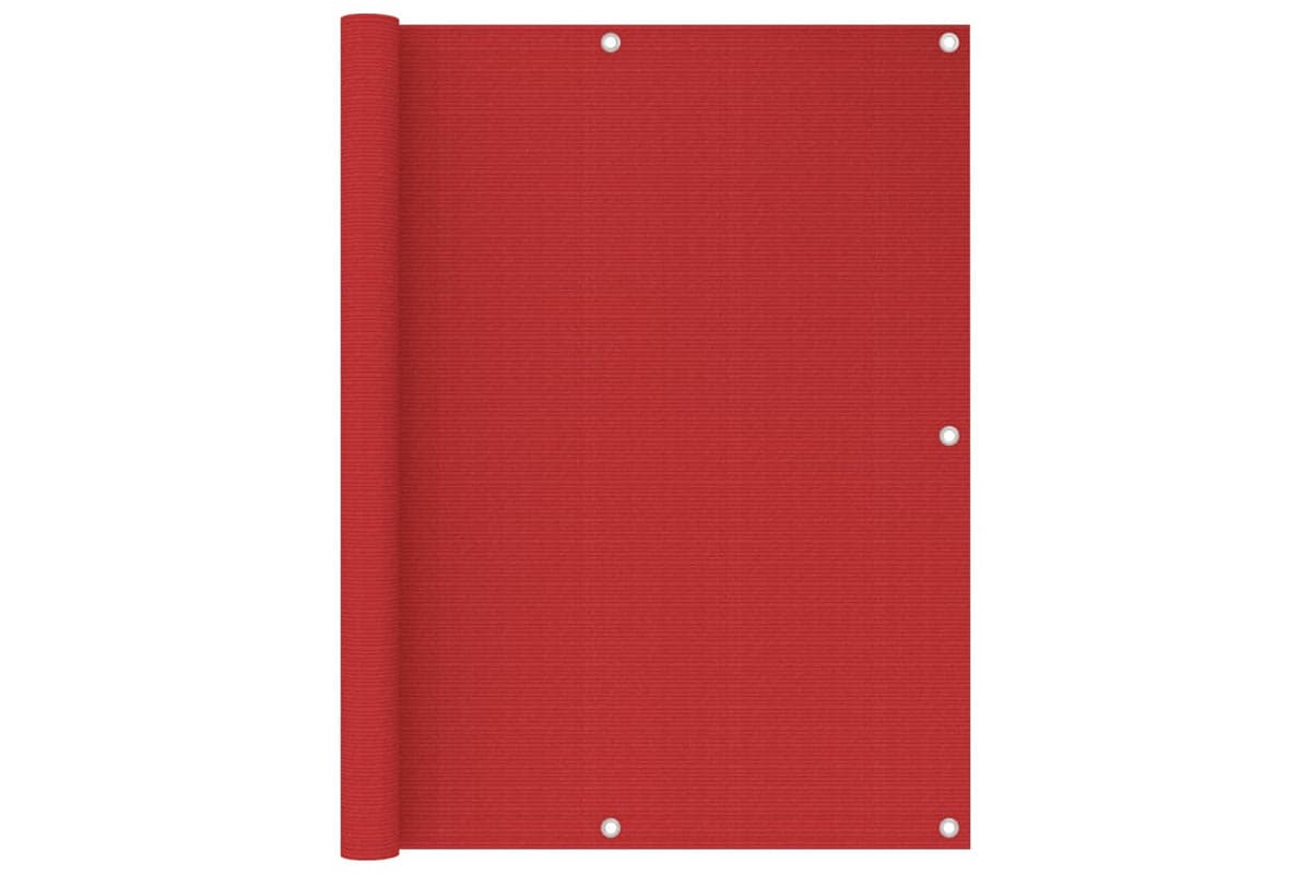 vidaXL 311013 Balcony Screen Red 120x400cm Hdpe