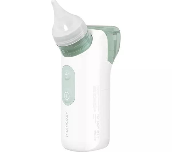 MOMCOZY 2‑in‑1 Baby Nasal Aspirator - White