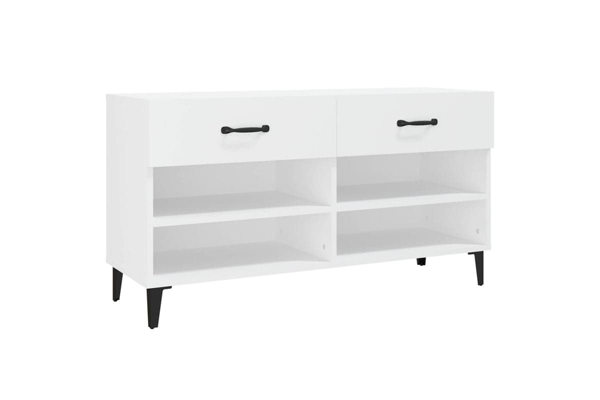vidaXL 812825 Shoe Cabinet White 102x35x55cm Engineered Wood