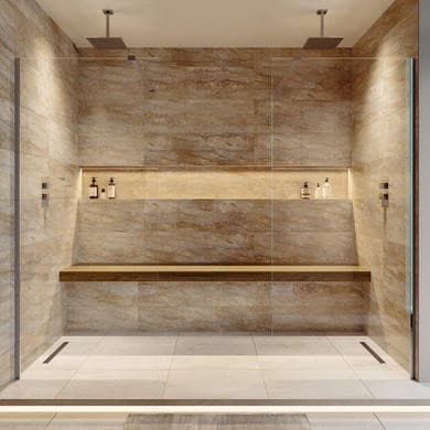 2500mm Chrome Double Shower Screen for Wet Room & Walk In Shower – Corvus