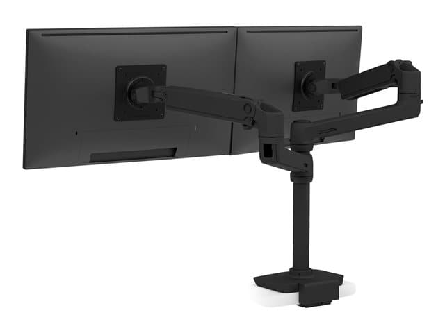 ERGOTRON - LX mounting kit - dual stacking arm - for 2 LCD displays - matte black