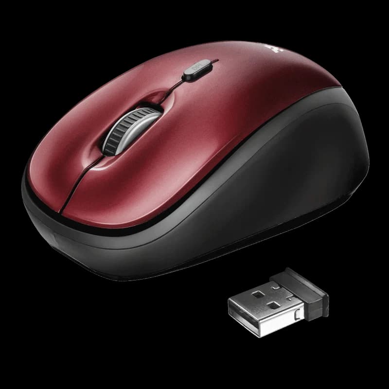 Trust Yvi Optical Wireless Mouse | Red