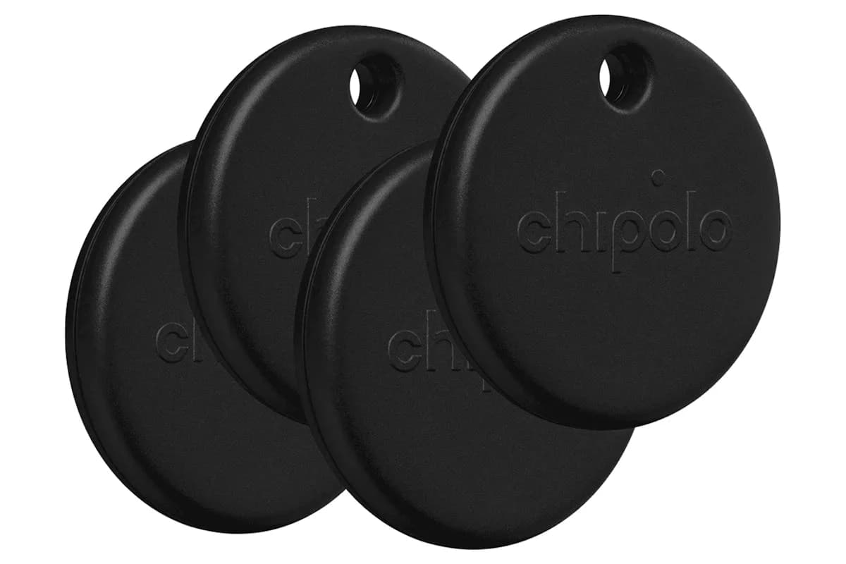 Chipolo POP Tracker Tag | Black | Pack of 4