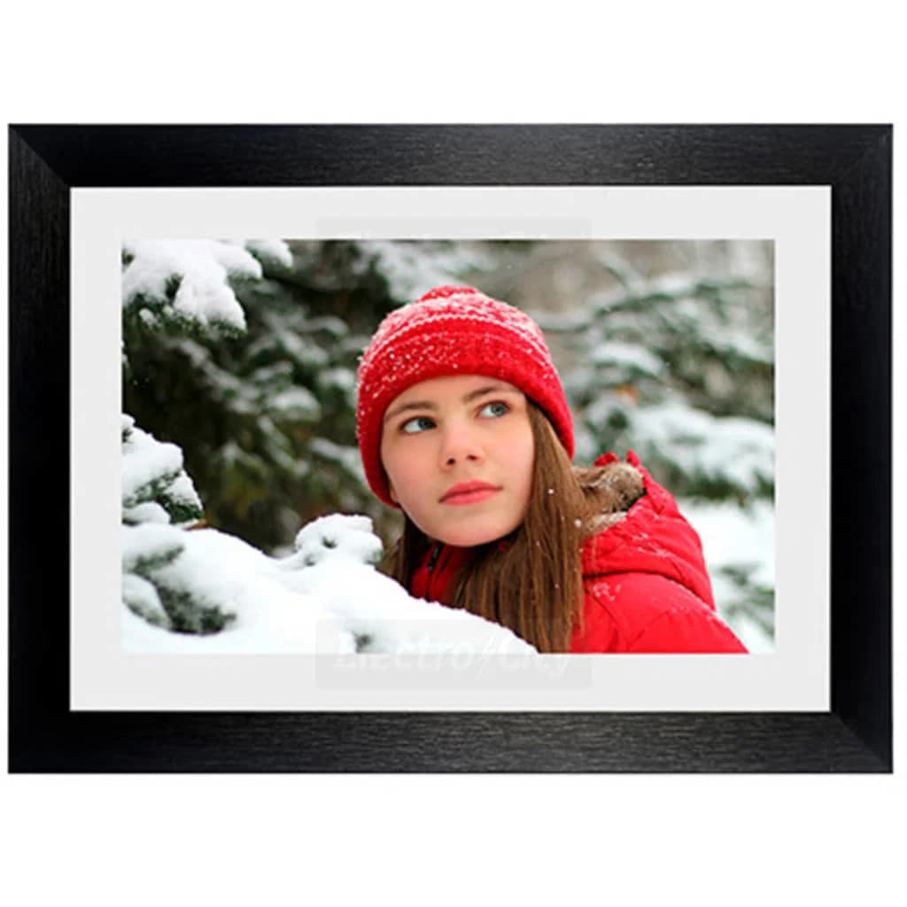 Inov8 Smart 10 Inch Digital Photo Frame | Black with Mat