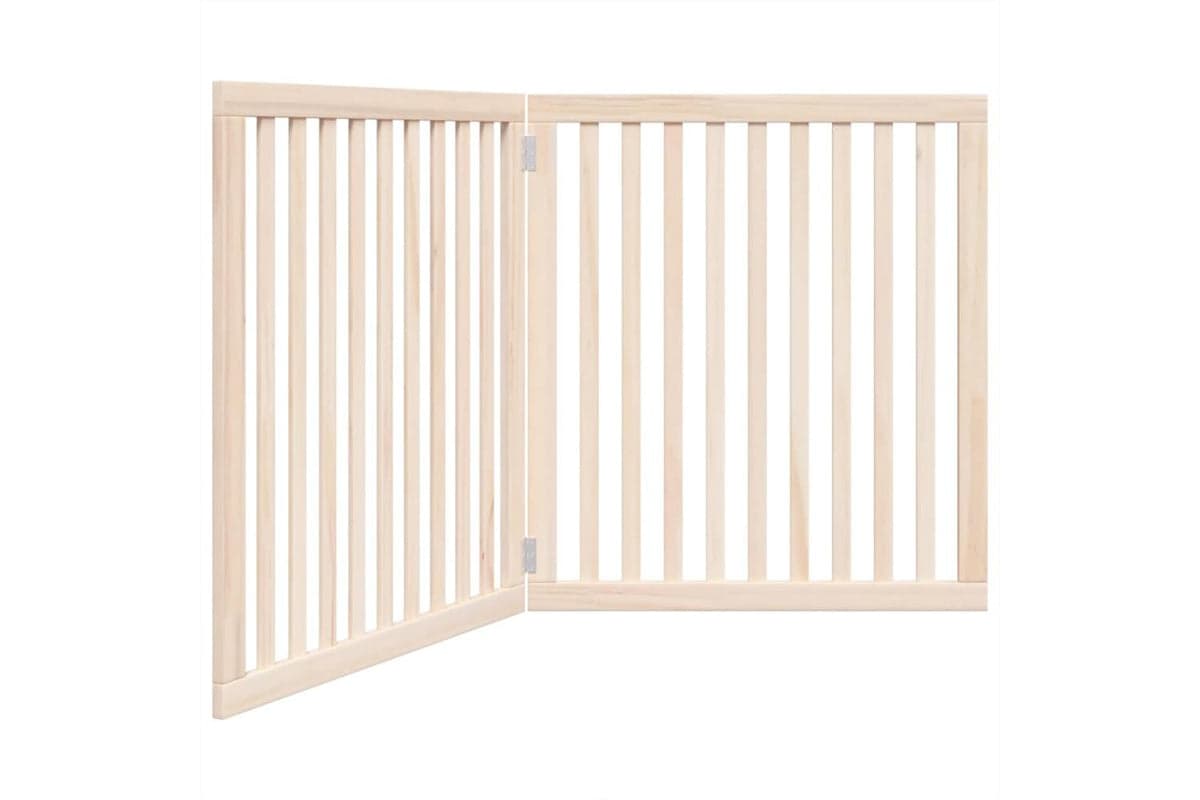 Vidaxl Dog Gate Foldable 2 Panels 160 Cm Poplar Wood