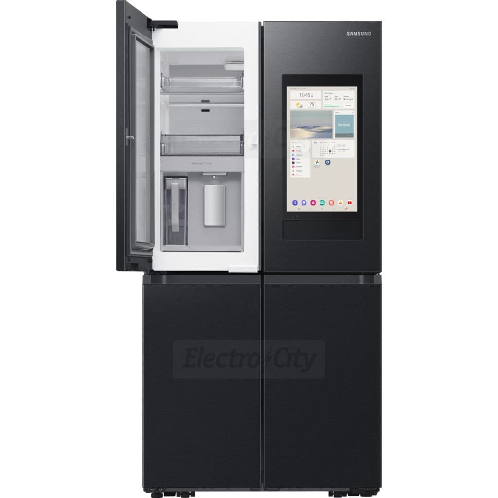 Samsung Family Hub AI French Door Fridge Freezer with Beverage Center | Black