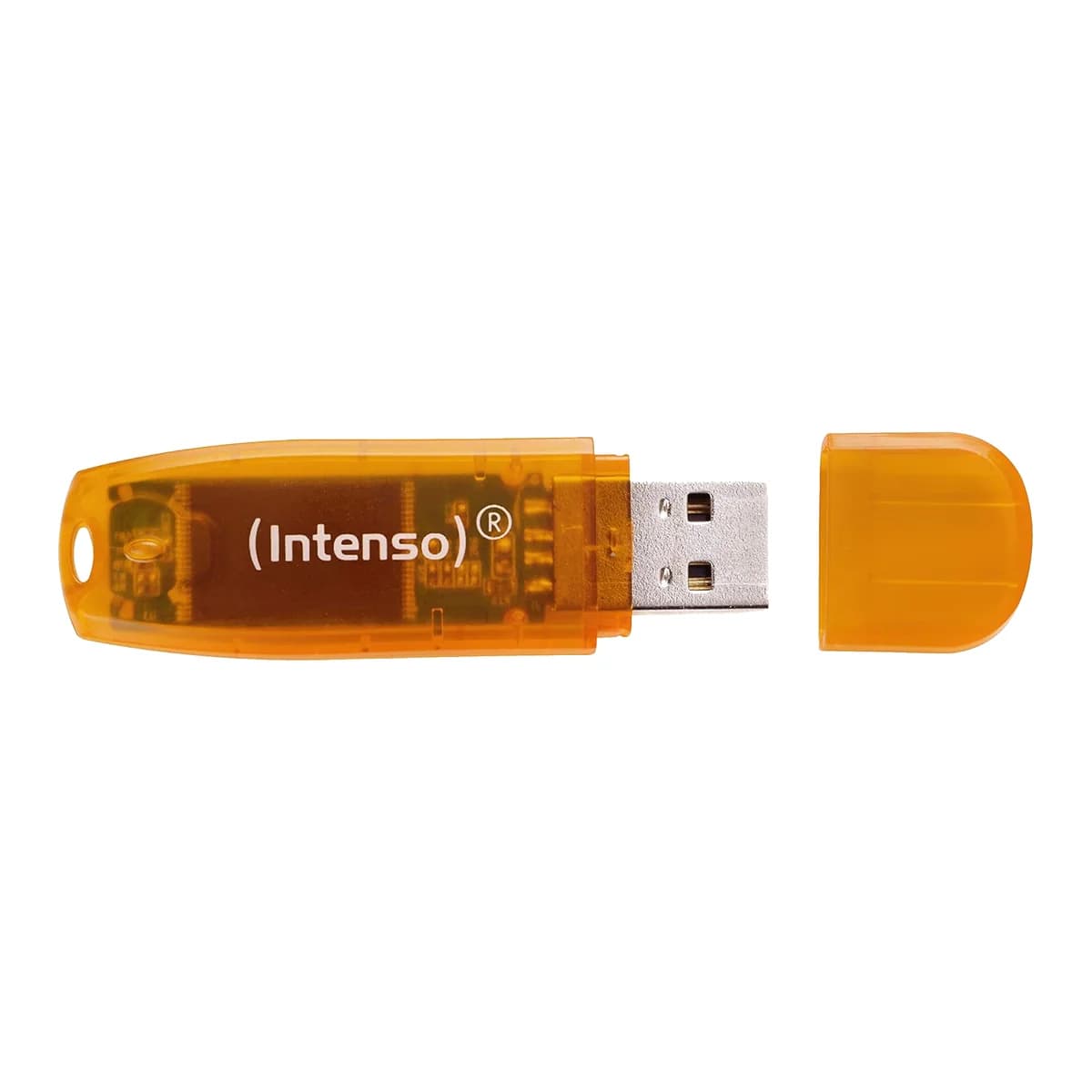 Intenso Rainbow Line 64GB USB 2.0 Flash Drive - Orange | 3502490