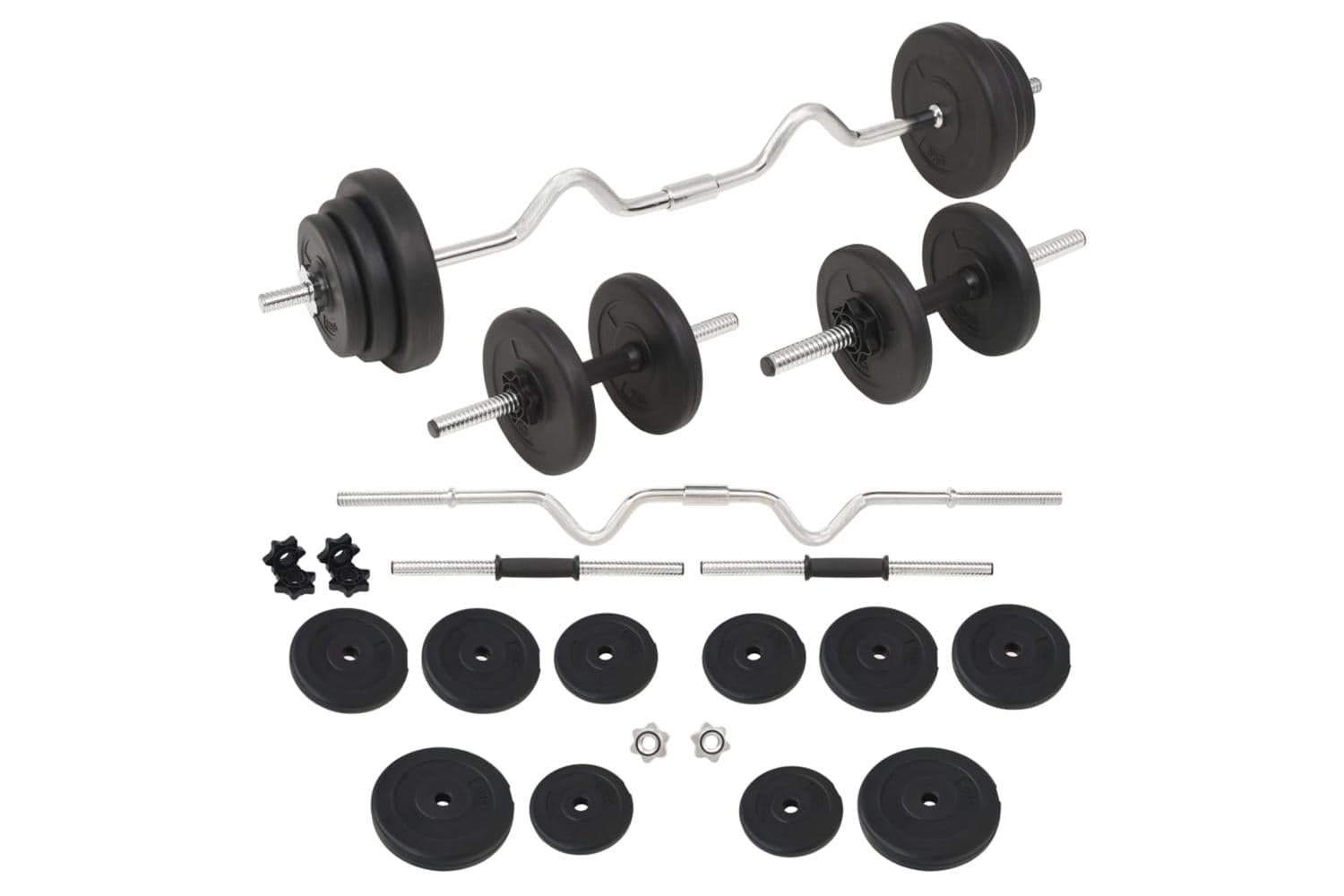 Vidaxl 91401 Barbell And Dumbbell Set 30 Kg