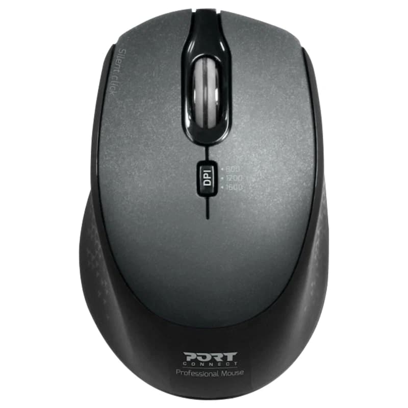 Port Connect Silent Wireless Mouse - Black | 900713