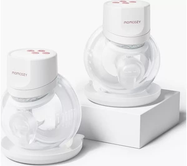 MOMCOZY S12 Pro+ Double Electric Wearable Breast Pump - White