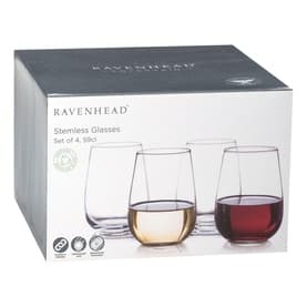 Set of 4 Stemless Glasses