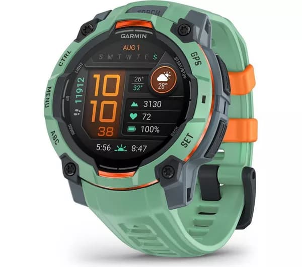 GARMIN Instinct 3 AMOLED Smart Watch - 45 mm, Neo Tropic with Neo Tropic Silicone Band