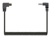 MANHATTAN - USB-A to Micro-USB Cable, 1m, Male to Male, Black, 480 Mbps (USB 2.0), Tangle Resistant Curly Design, Angled Connectors, Ideal for Charging Cabinets/Carts, Hi-Speed USB, Lifetime Warranty, Polybag - USB cable -