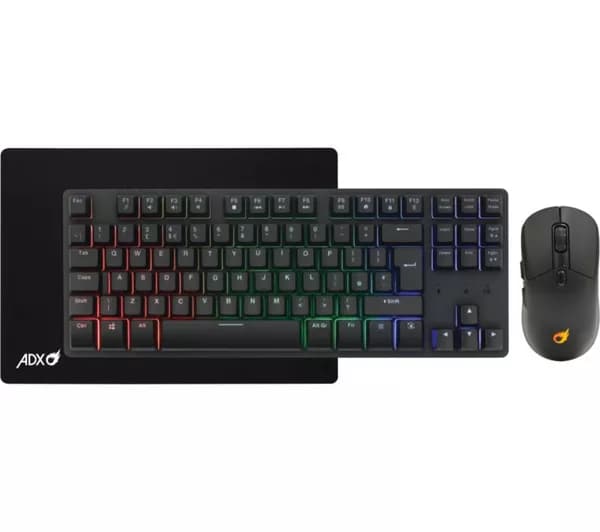 ADX Firebundle Wireless FireCombo Gaming Keyboard & Mouse Set - Black