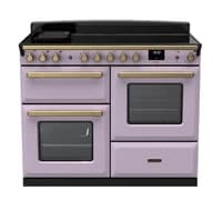 Rangemaster Estel Deluxe 110cm Induction Range Cooker - Heather with Brass Trim | ESDLO110EIPHTH/AB1